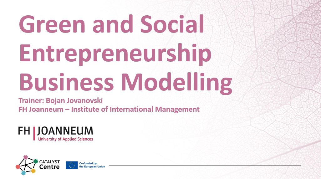 Green and Social Entrepreneurship Business Modeling 