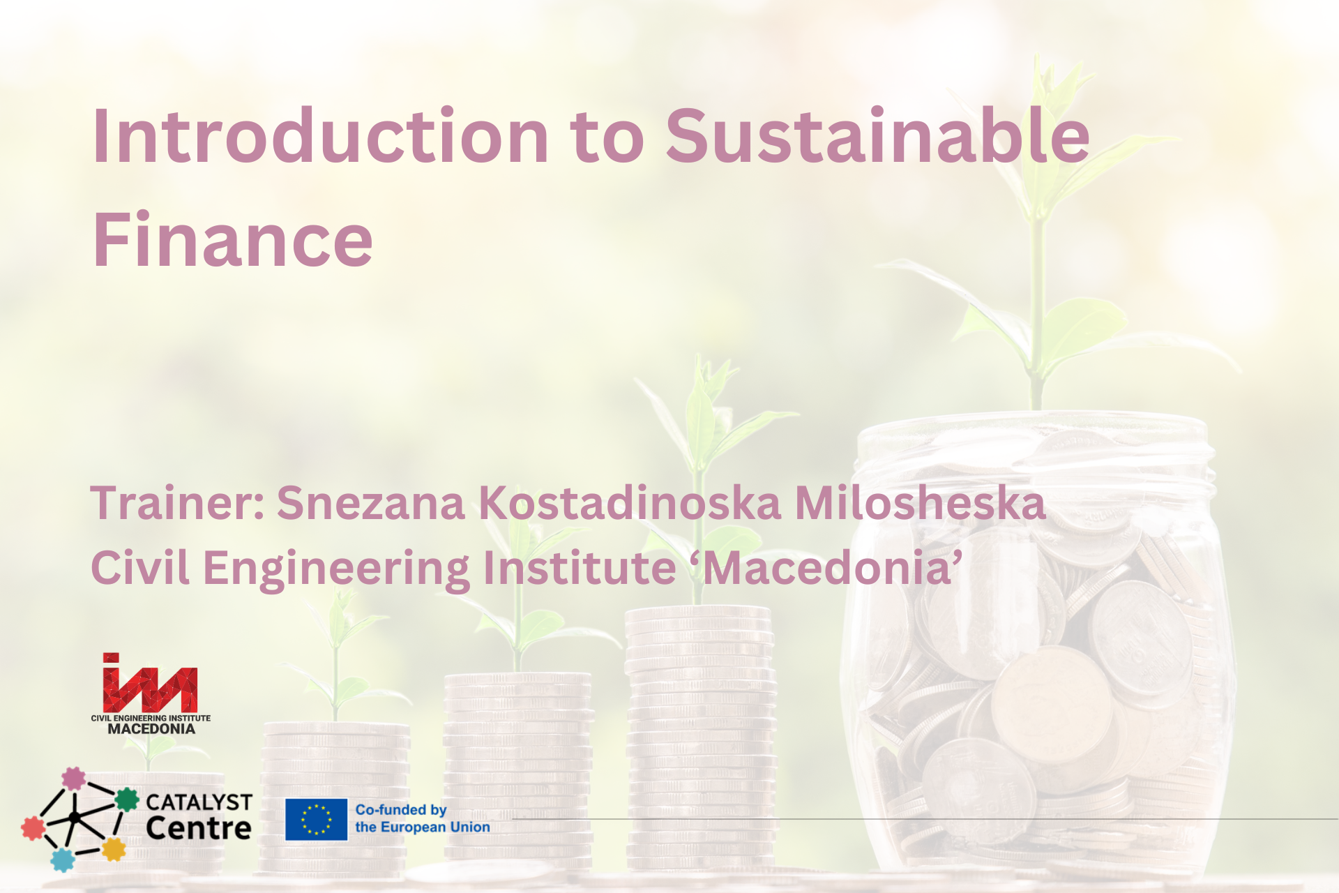 Introduction to Sustainable Finance