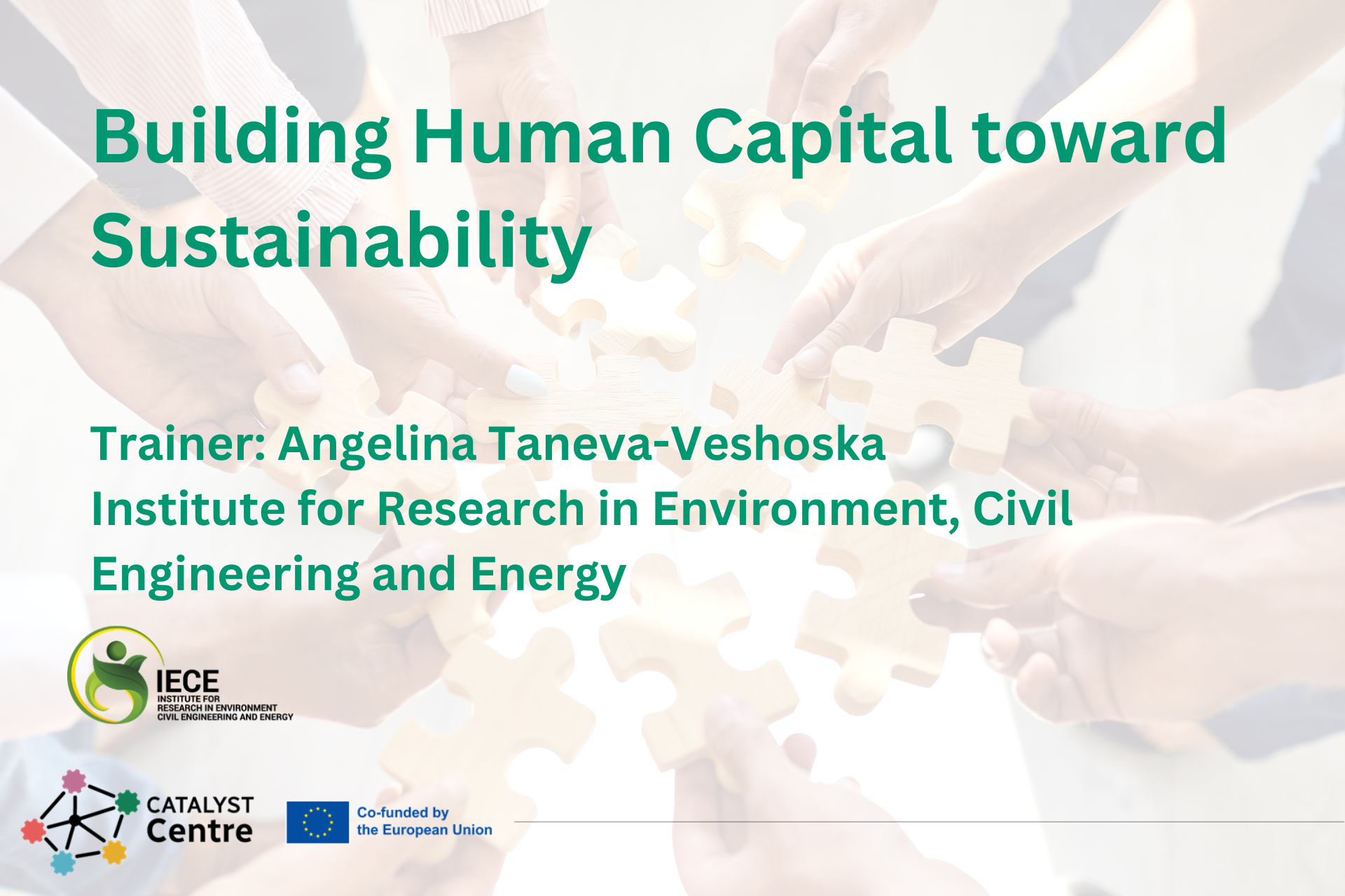 Building Human Capital toward Sustainability