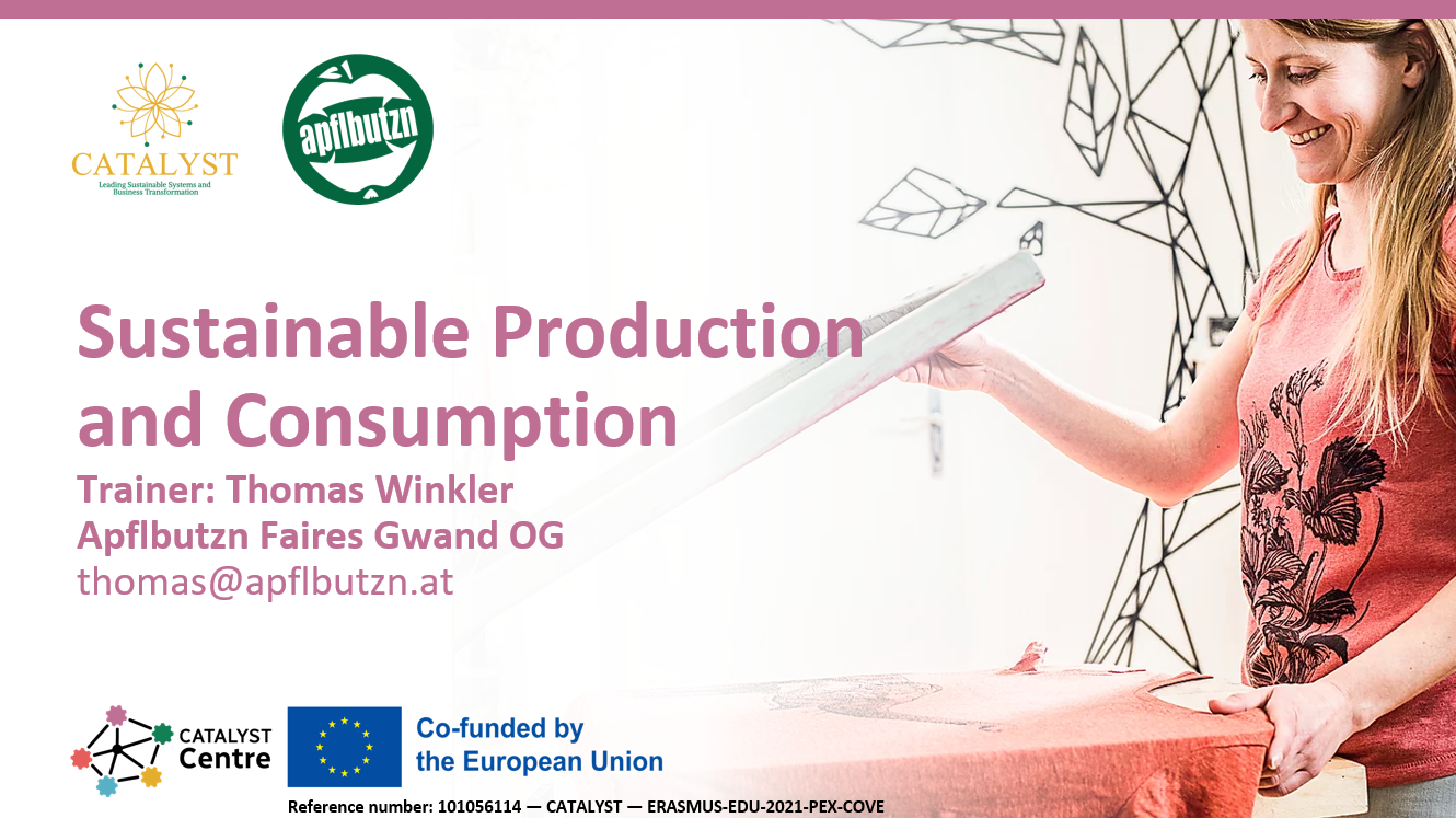 Sustainable Consumption &amp; Production 