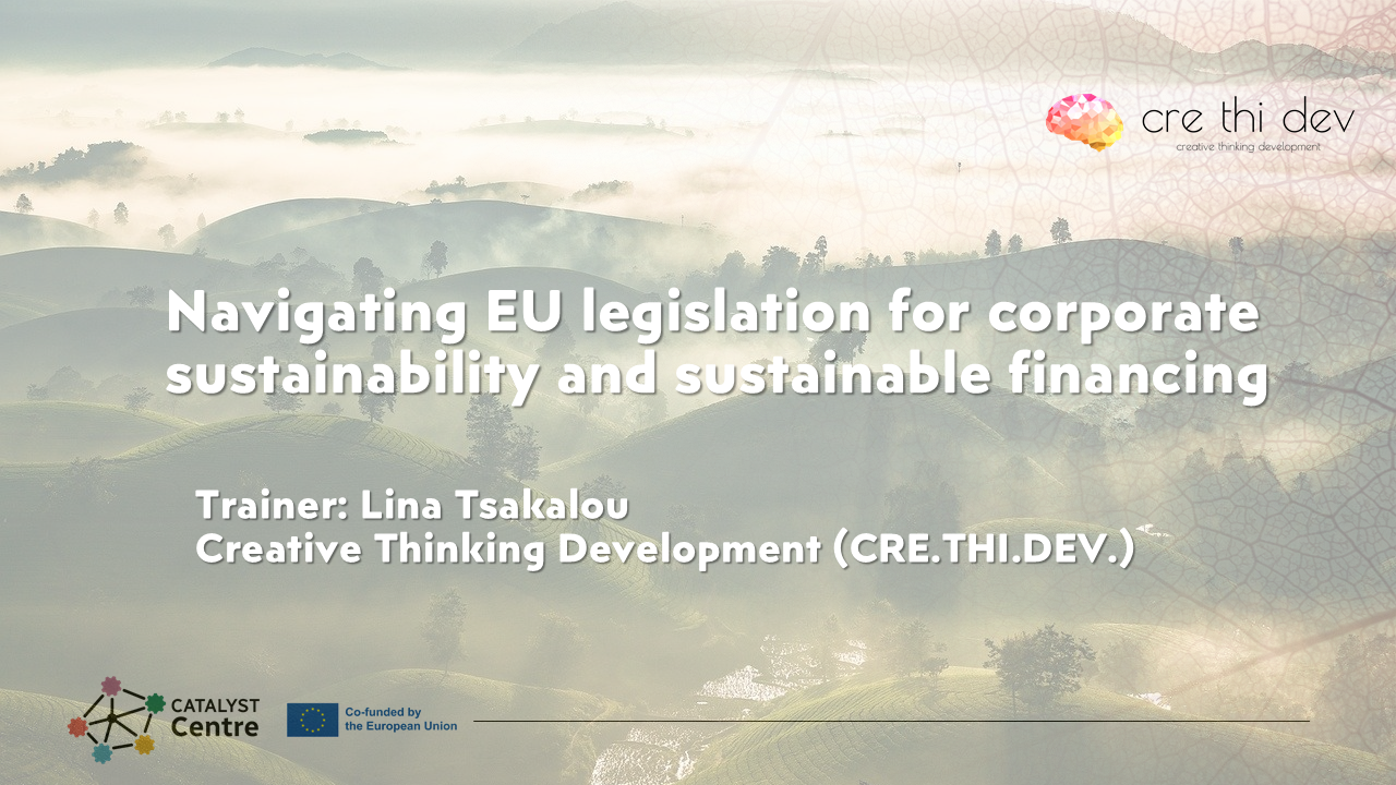 Corporate Sustainability Policies and Regulations in the EU