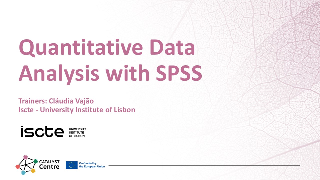 Quantitative Data Analysis with SPSS