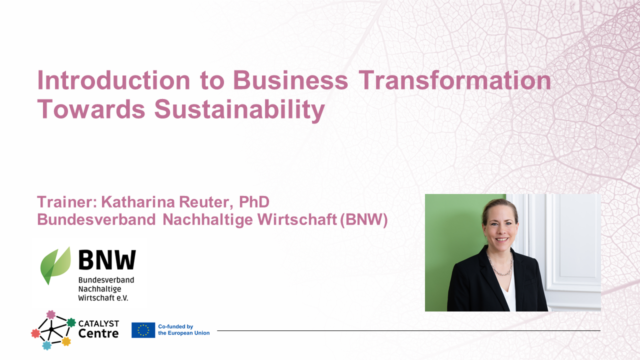 Introduction to Business Transformation Towards Sustainability